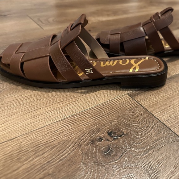 Sam Edelman Dina Fisherman Sandals worn once with box size 7.5 - Picture 6 of 7